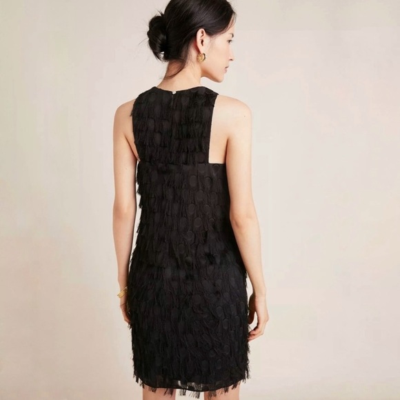 ANTHROPOLOGIE Roxie Fringe Spot Shift Dress - Picture 3 of 11